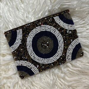 Bali Beaded Clutch with Circular Design